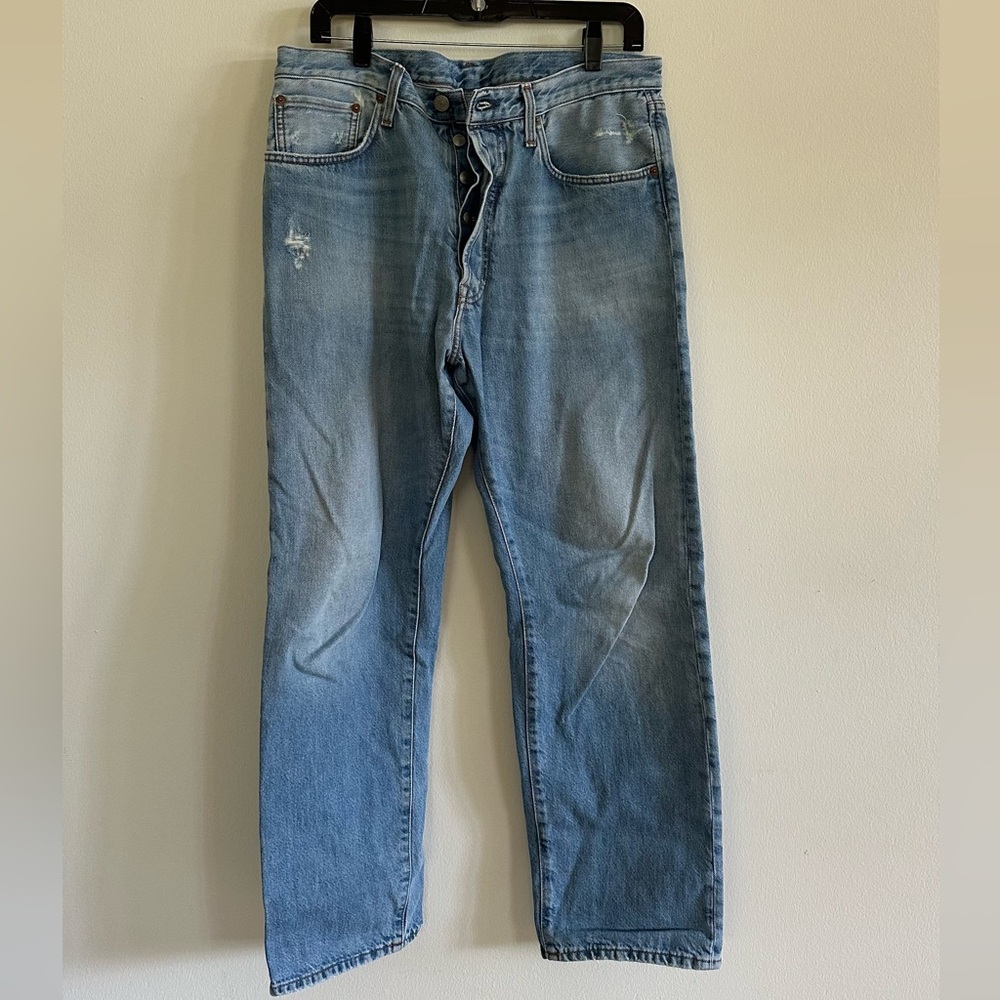 Acne Men Jeans Straight Light Blue